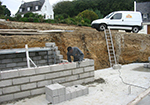 Réalisation des fondations à Ladoye-sur-Seille
